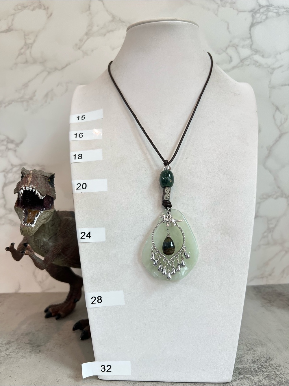 Reclaimed Vintage Gem Mixed Upcycled Pendant by the_tipsy_trex